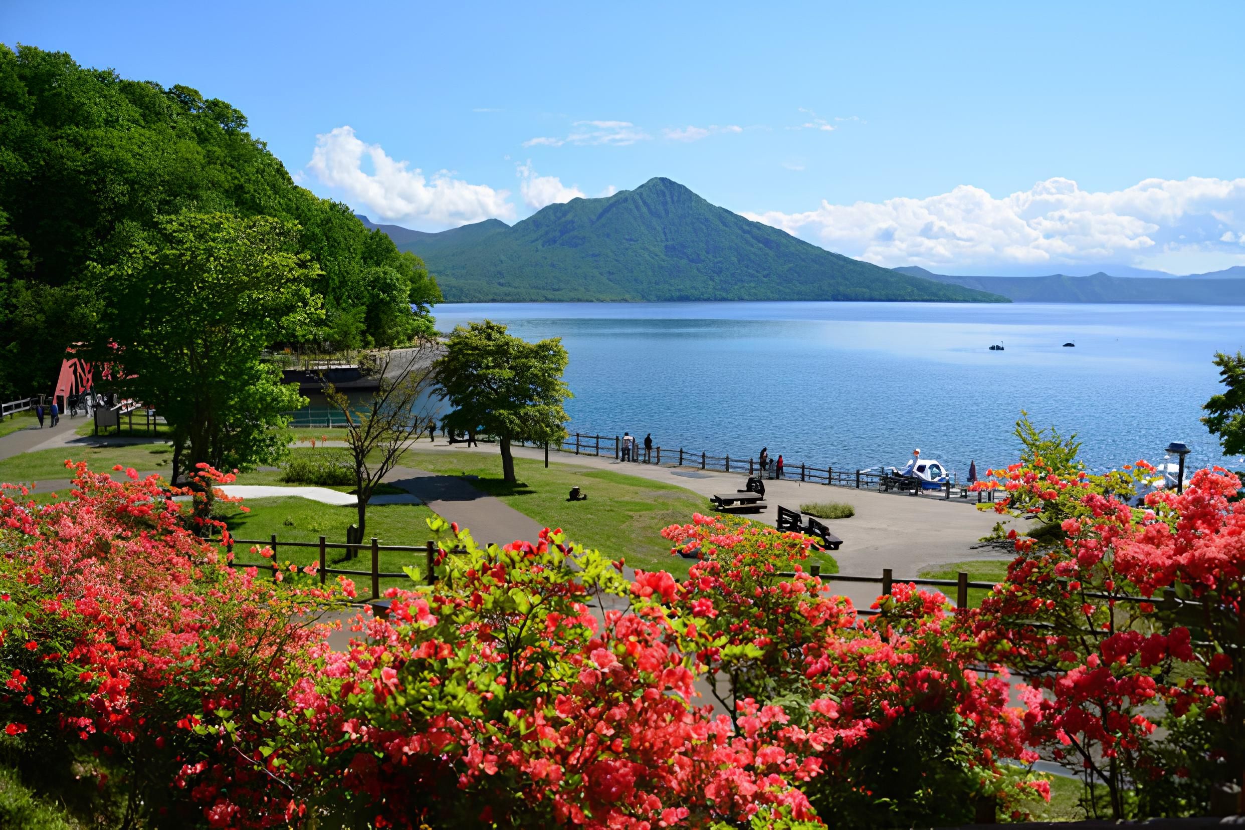 北海道賞楓推薦－支笏湖